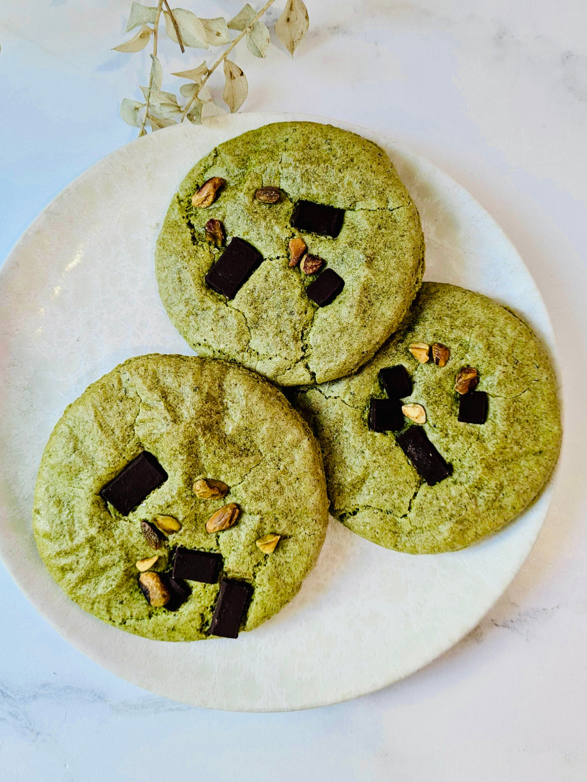 Queen of Matcha Cookie + Pistachio